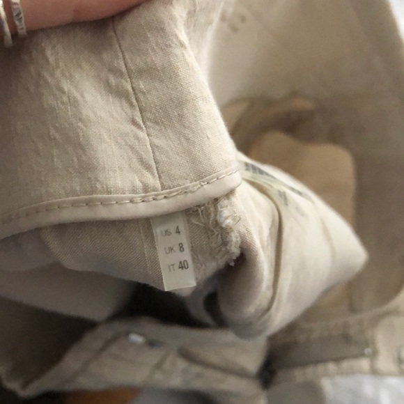 Ellie Tahari Flow-y Linen Blend Pants - Picture 6 of 7